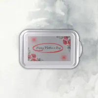 Floral Grey & Red Happy Mother's Day | Cake Pan