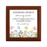 Inspiring Hearts Adorning Minds, Teacher Thank You Gift Box