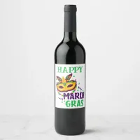 Mardi Gras Wine Label
