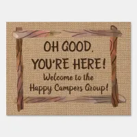 Friendly RV Welcome Custom Sign