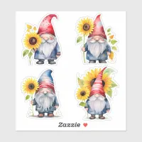 Gnome & Sunflower Sticker Collection