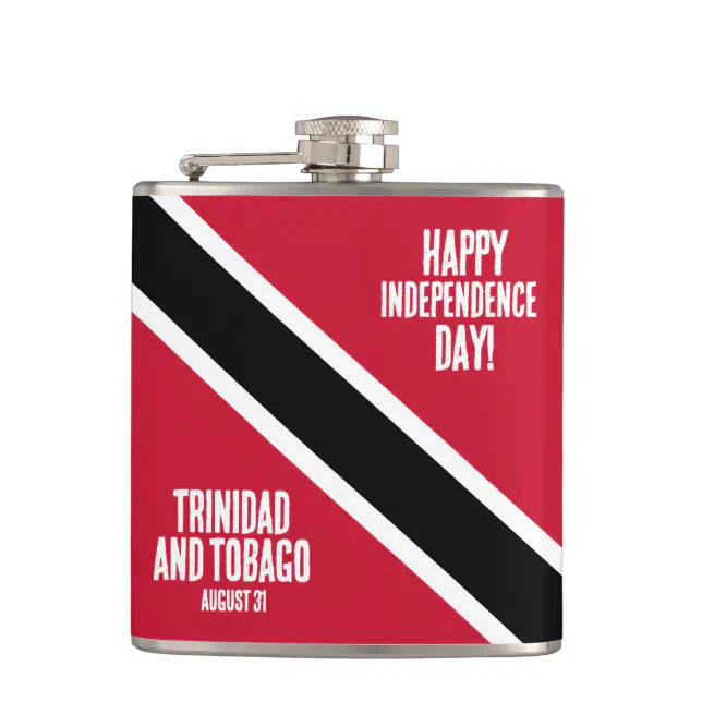 Trinidad & Tobago Independence Day National Flag Flask