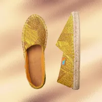 Color of Gold Abstract Pattern Image, ZEA Espadrilles