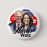 Harris Walz 2024 Presidential Election Button