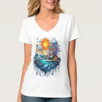 Mermaid Surreal Subconscious Sun-Kissed Morning T-Shirt