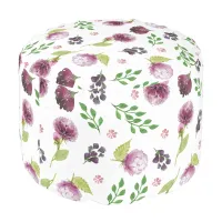 Cottage Clover Round Pouf