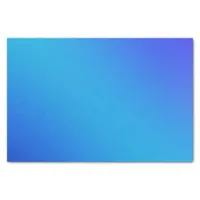 Blue Aqua Bright Ombre Gradient Tissue Paper