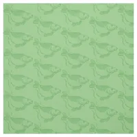 Carp Fish Print Khaki Green Fishing Fabric