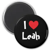 I Love Leah Magnet