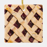 Hope your Christmas is Pie-fect | Funny Food Pun Ceramic Ornament