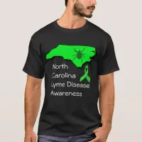 North Caroline Lyme Disease Awareness Tick Shirt