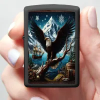 Eagle's Watch Over The Sea Zippo Lighter