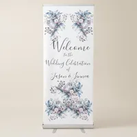 Victorian Elegant Flowers Romantic Beloved  Retractable Banner