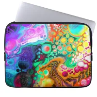  Abstract Modern Fluid Art  Laptop Sleeve