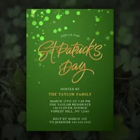 Modern Green St. Patrick's Day Celebration Party Invitation