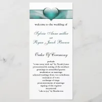 aqua Wedding program