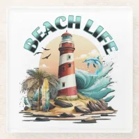 Beach Life Glass Coaster