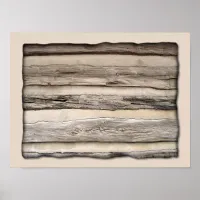 Weathered Wood Planks Poster