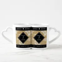 Elegant 1st Paper Wedding Anniversary Celebration Coffee Mug Set