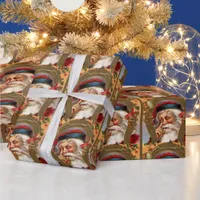 Vintage Santa Merry Christmas Wrapping Paper