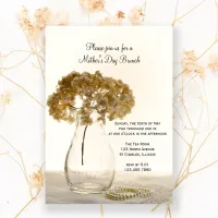 Dried Hydrangea Mother's Day Brunch Invitation