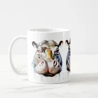 Hippo Wildlife & Nature Water Color Set Coffee Mug