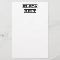 Martial Arts Black Belt Stationery