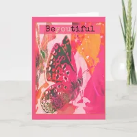 Beautiful Butterfly Inspiring Encouraging Greeting Card