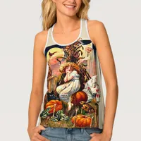 Vintage Halloween Nightmare Racerback Tank Top