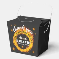 Hibachi Theme Grill  Flame Japanese Birthday Party Favor Boxes