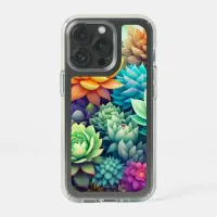 Watercolor Greenery Succulents Collage Speck iPhone 13 Pro Case