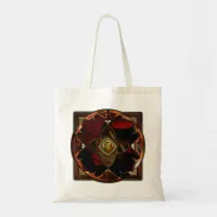 Autumn Elegance: The Floral Medallion Tote Bag