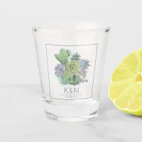 Succulents Wedding ID515 Shot Glass