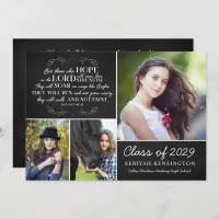 Christian Graduation Bible Verse Isaiah 40 Photo Invitation