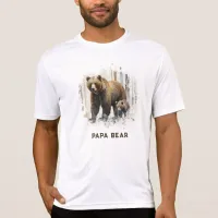 *~* PAPA BEAR Cubs artsy Father's Day Gift AP86 T-Shirt