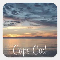 Cape Cod Sunset beach and ocean Photo Sticker