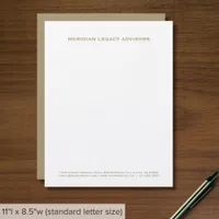 Minimal Modern Business Letterhead