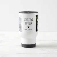  Love You Father's | Custom Two-Photo Travel Mug