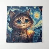 A Magical Cat Tapestry