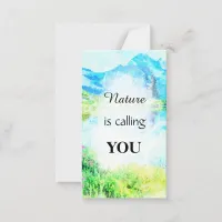 *~ NATURE Inspirational Kindness AP62  Note Card