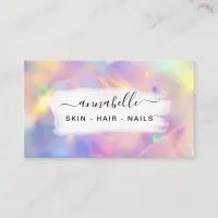 *~* AP26 OPAL . Prism Rainbow QR Crystal Ethereal  Business Card