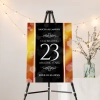 Elegant 23rd Imperial Topaz Wedding Anniversary Foam Board