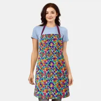 Colorful Geometric Patterns Apron