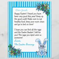 Personalized Letter from the Easter Bunny 2 Sided