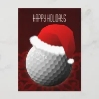 golfer Christmas Cards