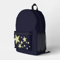 Golden Starburst Printed Backpack