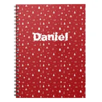 Trees and Snowflakes Personalized Notebook