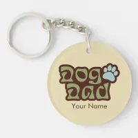 Dog Dad Logo Keychain