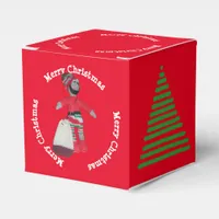 Favor Box - Merry Christmas Elf and Tree