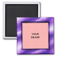 Royal Purple Photo Frame Magnet